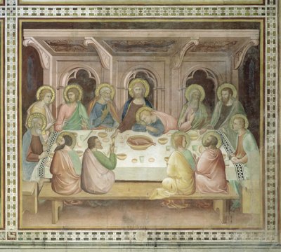 The Last Supper, from a series of Scenes of the New Testament by Barna da Siena